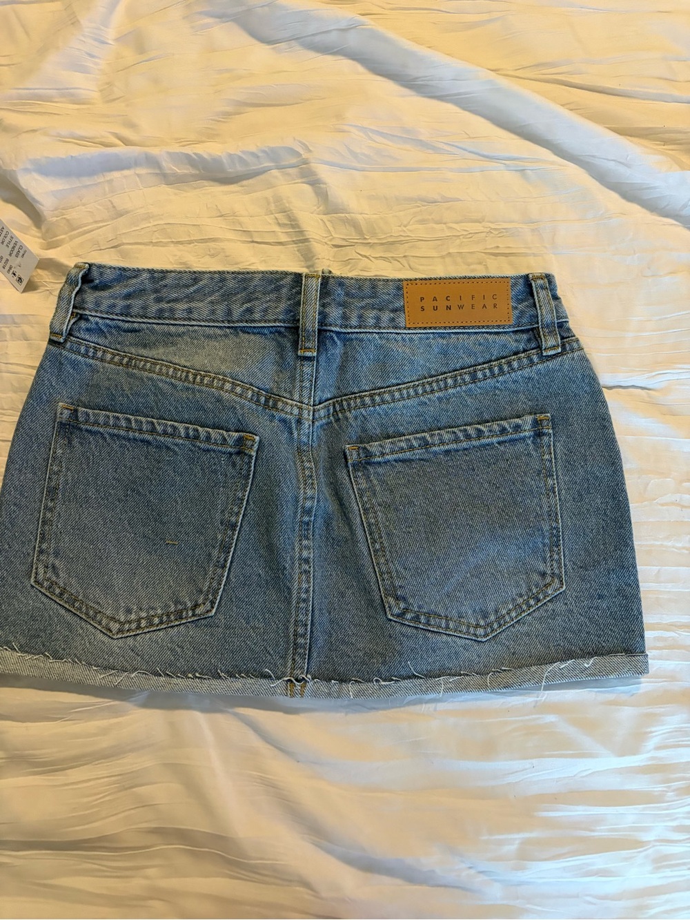 PacSun Faded Light Blue Denim Mini Skirt - Picture 4 of 4